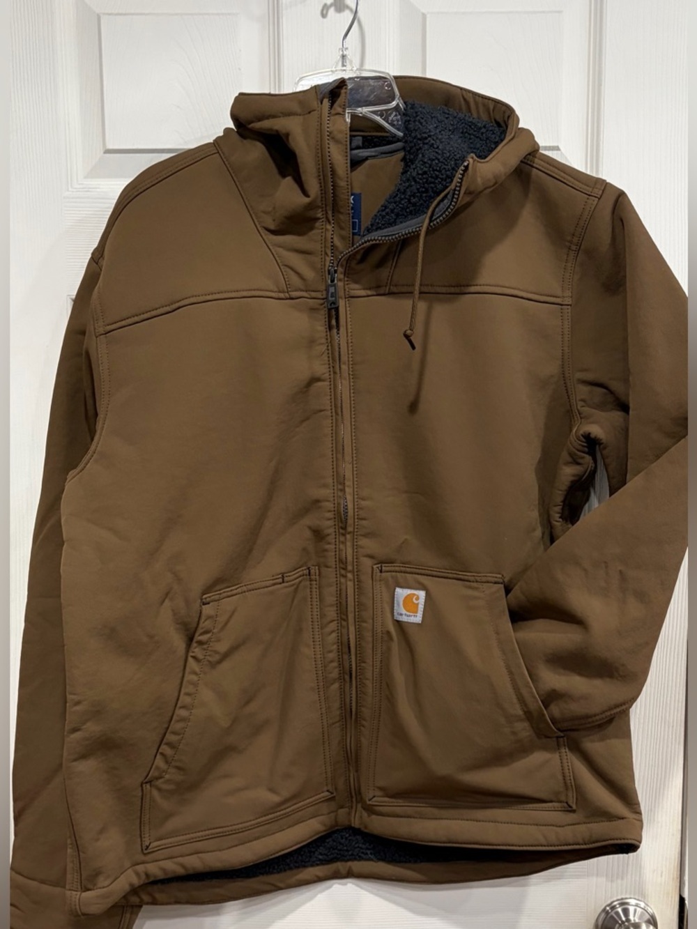 Carhartt Men's XL Big & Tall Super Dux Sherpa-Lined Active Jacket Brown NWT